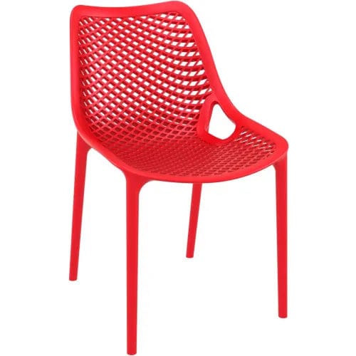 Centerline Dynamics Outdoor Seating Air Outdoor Dining Chair, Red - Pkg Qty 2