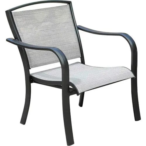 Centerline Dynamics Outdoor Seating All-Weather Commercial-Grade Aluminum Lounge Chair with Sunbrella Sling Fabric