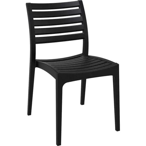 Centerline Dynamics Outdoor Seating Ares Outdoor Dining Chair, Black - Pkg Qty 2