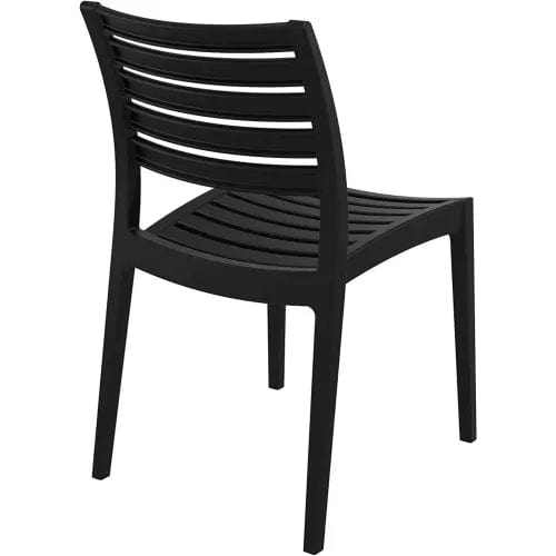 Centerline Dynamics Outdoor Seating Ares Outdoor Dining Chair, Black - Pkg Qty 2