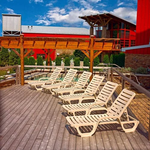 Centerline Dynamics Outdoor Seating Bahia Adjustable Resin Chaise - Sand - Pkg Qty 18