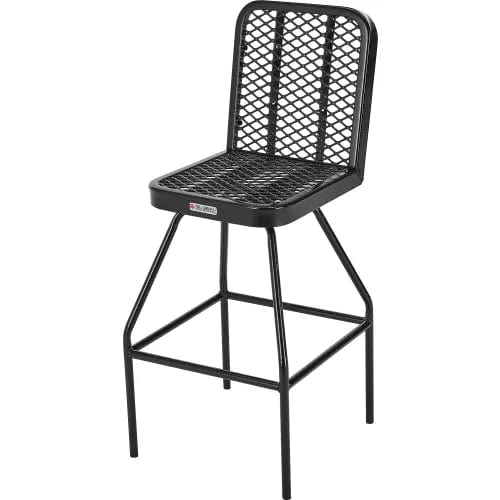 Centerline Dynamics Outdoor Seating Bar Height Outdoor Dining Chair, Expanded Metal, Black