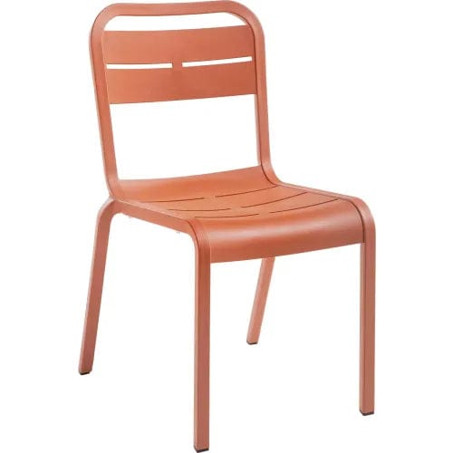 Centerline Dynamics Outdoor Seating Cannes Outdoor Stackable Dining Chair, Terra Cotta, Pack of 4