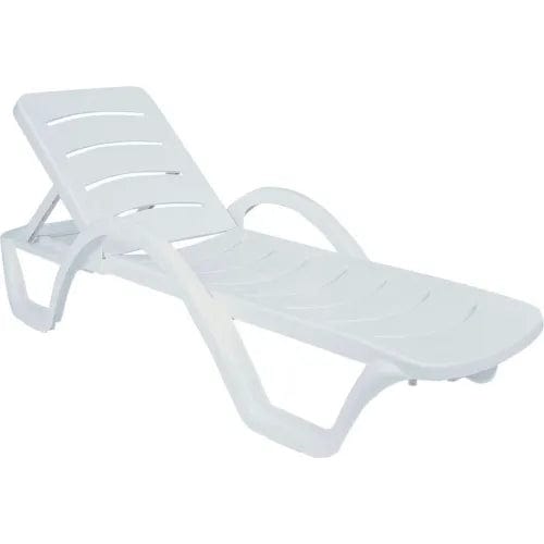 Centerline Dynamics Outdoor Seating Havana Sunrise Pool Chaise Lounge with Arms, White - Pkg Qty 4