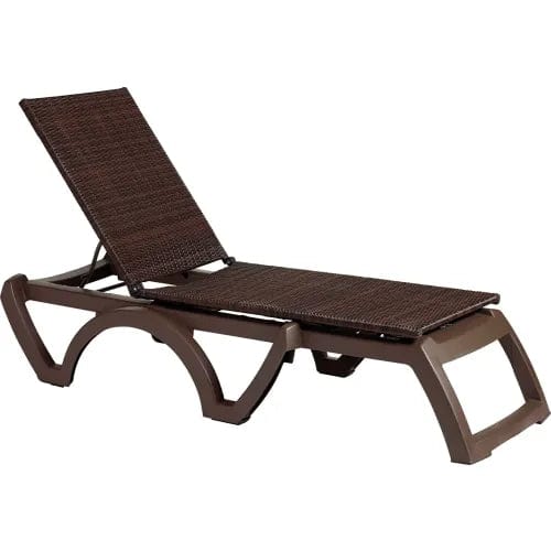 Centerline Dynamics Outdoor Seating Java Wicker Adj. Chaise Lounge, Bronze Wicker Weave On A Bronze Resin Frame - Pkg Qty 2