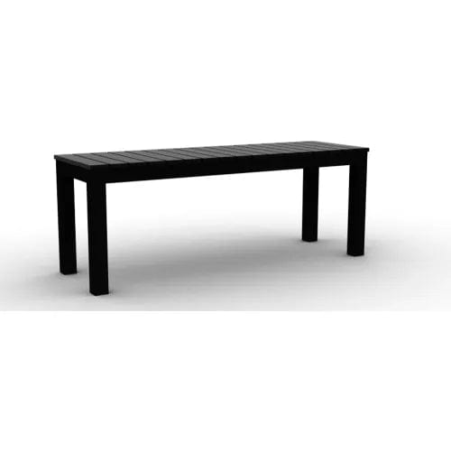 Centerline Dynamics Outdoor Seating KFI Eveleen Outdoor Bench 55", Black, Aluminum