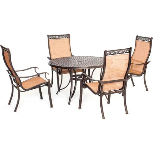 Centerline Dynamics Outdoor Seating Manor 5 Piece Outdoor Dining Set