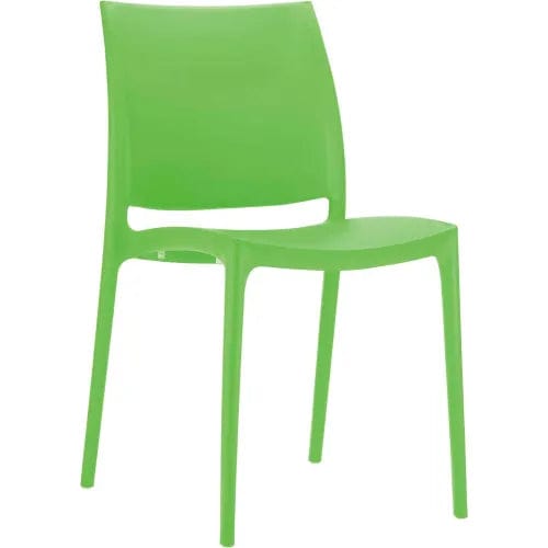 Centerline Dynamics Outdoor Seating Maya Resin Dining Chair, Tropical Green - Pkg Qty 2