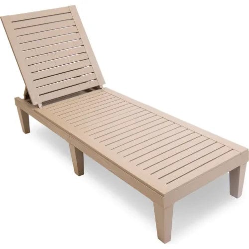 Centerline Dynamics Outdoor Seating Oslo Patio Reclining Sun Lounger, Gray