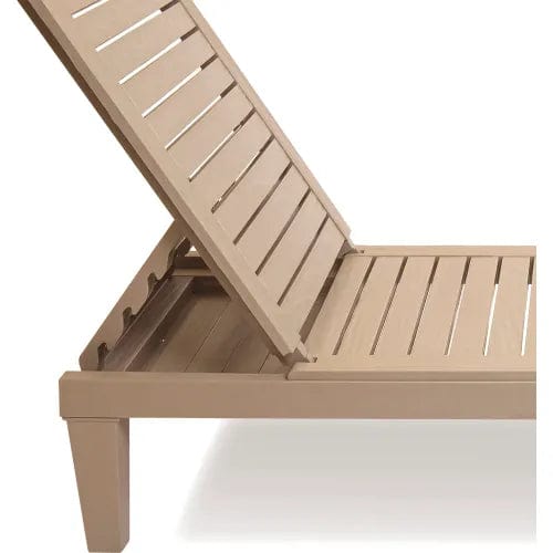 Centerline Dynamics Outdoor Seating Oslo Patio Reclining Sun Lounger, Gray