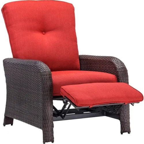 Centerline Dynamics Outdoor Seating Outdoor Reclining Lounge Chair, Crimson Red