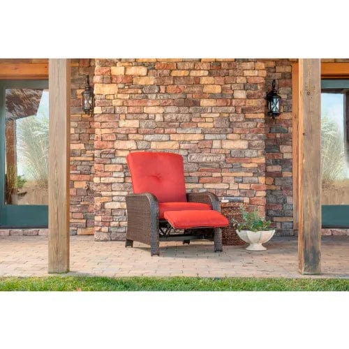 Centerline Dynamics Outdoor Seating Outdoor Reclining Lounge Chair, Crimson Red