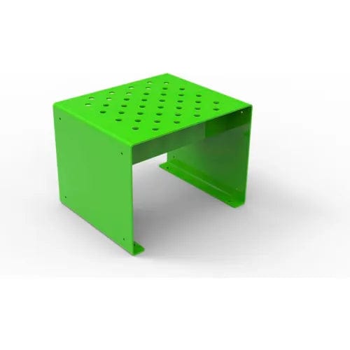 Centerline Dynamics Outdoor Seating Pasadena 2' Outdoor Straight Bench without Back, Surface Mount, Green