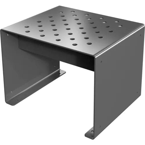 Centerline Dynamics Outdoor Seating Pasadena 24" Straight Modular Perforated Bench, Dark Gray