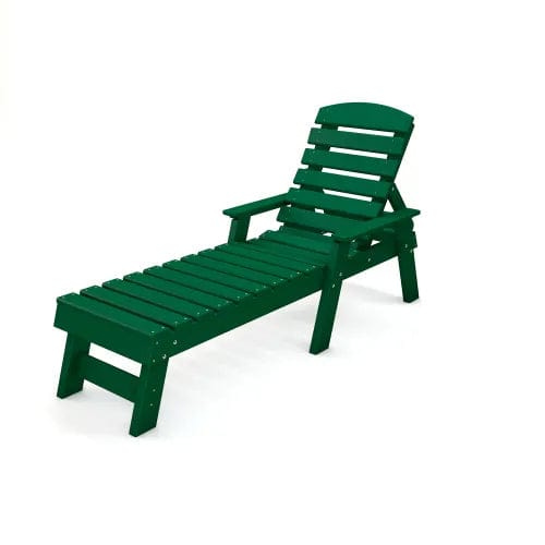 Centerline Dynamics Outdoor Seating Pensacola Chaise Lounge, Green