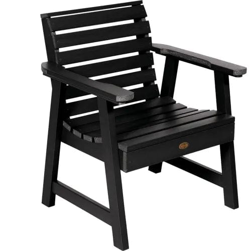 Centerline Dynamics Outdoor Seating Professional Glennville Lounge Chair, Black