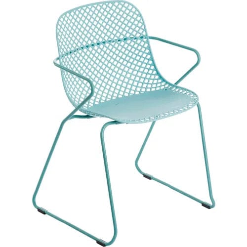 Centerline Dynamics Outdoor Seating Ramatuelle 73 Stackable Armchair, Bleu Ether - Pkg Qty 4