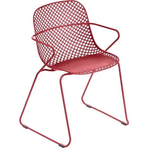 Centerline Dynamics Outdoor Seating Ramatuelle 73 Stackable Armchair, Rouge Bossa Nova - Pkg Qty 4