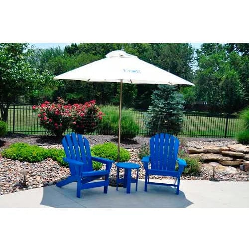 Centerline Dynamics Outdoor Seating Recycled Plastic Seaside Adirondack Chair, Blue
