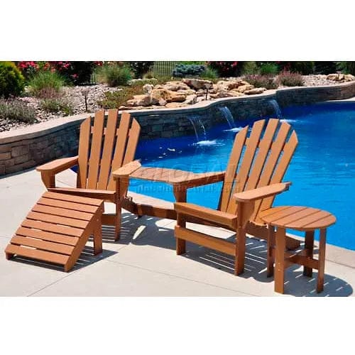 Centerline Dynamics Outdoor Seating Recycled Plastic Seaside Adirondack Chair, Cedar