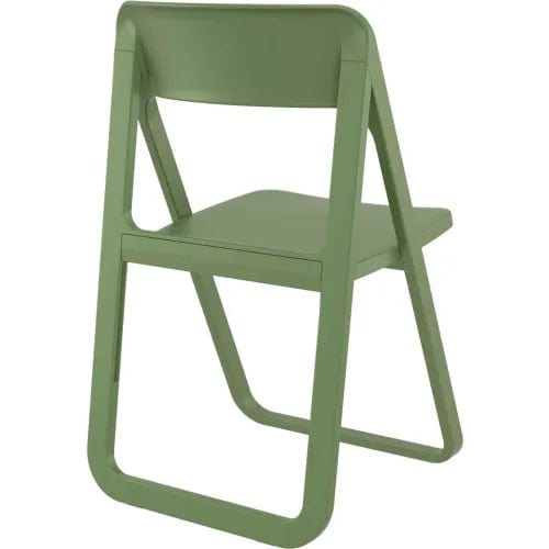 Centerline Dynamics Outdoor Seating Siesta Dream 3 Piece Outdoor Bistro Set, 23-5/8"W x 29-1/2"H Table, White Table & Green Chairs