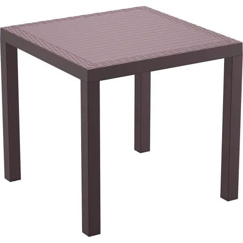 Centerline Dynamics Outdoor Seating Siesta Orlando 5 Piece Outdoor Dining Set, 31-1/2"W x 29"H Table, Brown