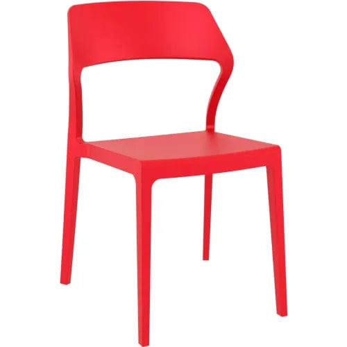 Centerline Dynamics Outdoor Seating Snow Outdoor Dining Chair, Red - Pkg Qty 2