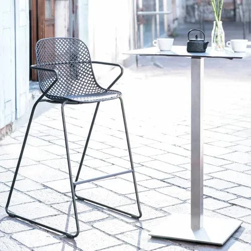 Centerline Dynamics Outdoor Seating Stackable Bar Stool, Rouge Bossa Nova - Pkg Qty 2
