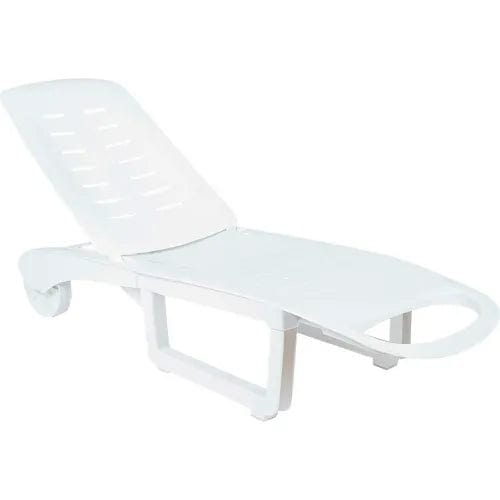 Centerline Dynamics Outdoor Seating Sundance Pool Chaise Lounge, White - Pkg Qty 2