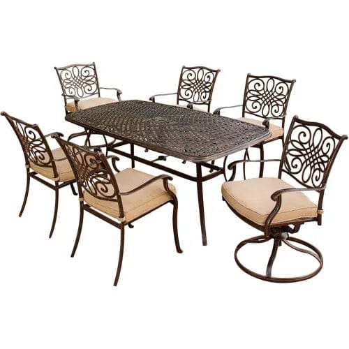 Centerline Dynamics Outdoor Seating Traditions 7 Piece Outdoor Dining Set