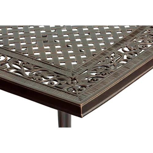 Centerline Dynamics Outdoor Seating Traditions 9 Piece Dining Set w/ Cast Top Dining Table & 8 Swivel Rockers