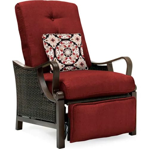 Centerline Dynamics Outdoor Seating Ventura Outdoor Luxury Recliner, Crimson Red