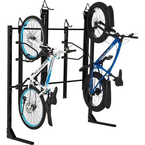 Centerline Dynamics Outdoor Structures & Storage Indoor Vertical Bike Rack Frame, 4 Bike Capacity, Black