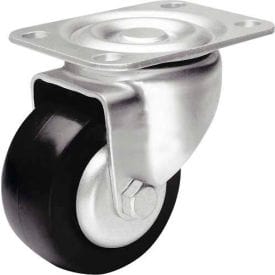 Centerline Dynamics Plate Casters Colson® Low-Profile Swivel Plate Caster 2-1/2" Polyolefin Wheel 175 Lb. Capacity