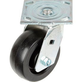 Centerline Dynamics Plate Casters Faultless Swivel Plate Caster 1461-5 5" Polyolefin Wheel