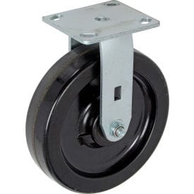 Centerline Dynamics Plate Casters Global Industrial™ Heavy Duty Rigid Plate Caster 8" Plastic Wheel 800 Lb. Capacity