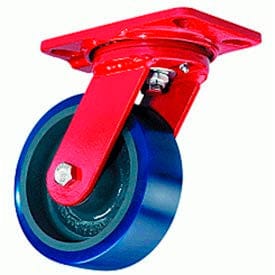 Centerline Dynamics Plate Casters Hamilton® Extra Heavy Service Swivel 6 x 2 Plastex Roller 1200 Lb. Caster