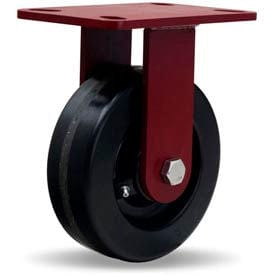 Centerline Dynamics Plate Casters Hamilton® Heavy Service Rigid 6 x 2 Plastex Roller 1200 Lb. Caster