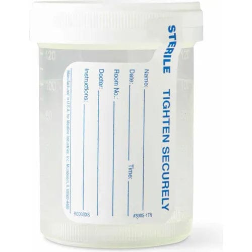 Centerline Dynamics Pneumatic Tube System Specimen Containers, Sterile Fluid Path, 4 oz., 300/Case