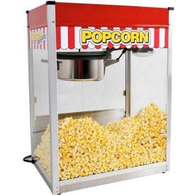 Centerline Dynamics popcorn machine Paragon Classic Pop Popcorn Machine 14 oz Red 120V 1900W