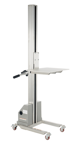Centerline Dynamics Portable Load Lifters Vestil Aluminum Quick Lift DC Powered 72 In. Raised Height 125 Lb. Capacity