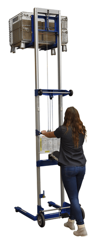 Centerline Dynamics Portable Load Lifters Vestil Aluminum/Steel Adjustable Straddle Manual Hand Winch Lift Trucks 350 Lb. Capacity