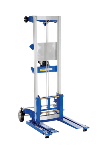Centerline Dynamics Portable Load Lifters Vestil Aluminum/Steel Adjustable Straddle Manual Hand Winch Lift Trucks 500 Lb. Capacity