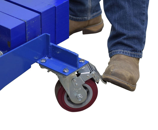 Centerline Dynamics Portable Load Lifters Vestil Aluminum/Steel Manual Hand Winch Lift Truck With Counter Balance 500 Lb. Capacity