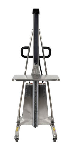 Centerline Dynamics Portable Load Lifters Vestil Stainless Steel DC Powered Work Positioner 34 In. x 24-1/2 In. x 71 In. 330 Lb. Capacity