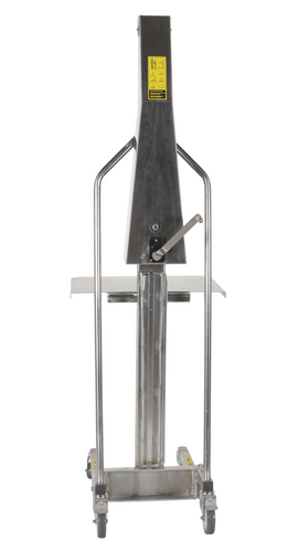Centerline Dynamics Portable Load Lifters Vestil Stainless Steel Manual Work Positioner 34 In. x 24-1/2 In. x 76 In. 440 Lb. Capacity