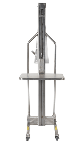 Centerline Dynamics Portable Load Lifters Vestil Stainless Steel Manual Work Positioner 34 In. x 24-1/2 In. x 76 In. 440 Lb. Capacity