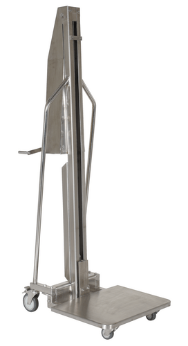 Centerline Dynamics Portable Load Lifters Vestil Stainless Steel Manual Work Positioner 34 In. x 24-1/2 In. x 76 In. 440 Lb. Capacity