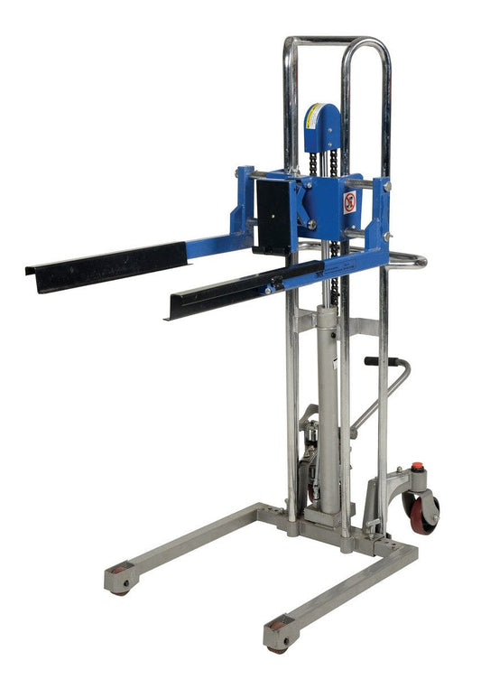 Centerline Dynamics Portable Load Lifters Vestil Steel Adjustable Box Stacker 42-1/4 In. Raised Height 380 Lb. Capacity