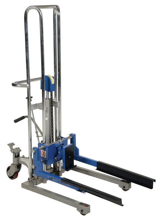 Centerline Dynamics Portable Load Lifters Vestil Steel Adjustable Box Stacker 42-1/4 In. Raised Height 380 Lb. Capacity